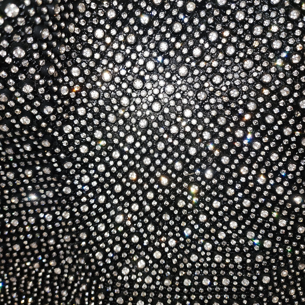 Black Rhinestone Bustier Top - Picture 3 of 5